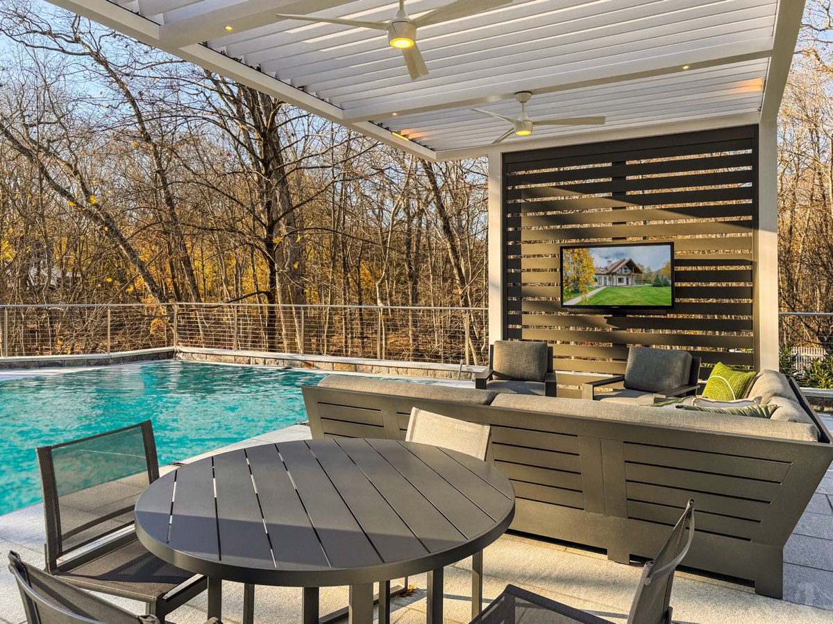 Custom motorized pergola — Greenwich, CT