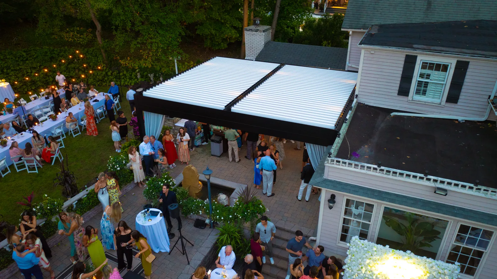 Sansavero pergola drone view